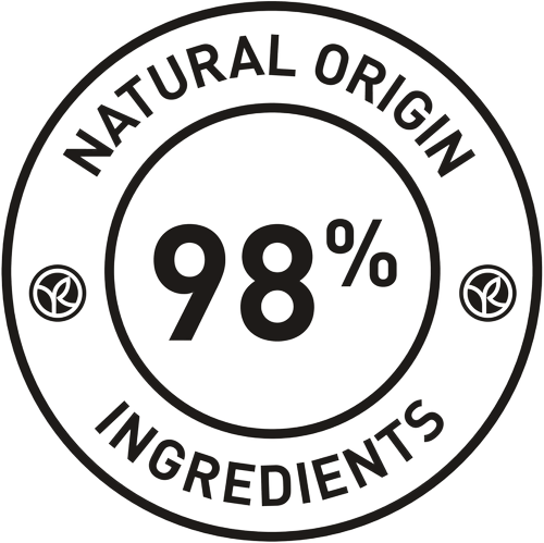 stamp pictogram 98% natural origin by Yves rocher