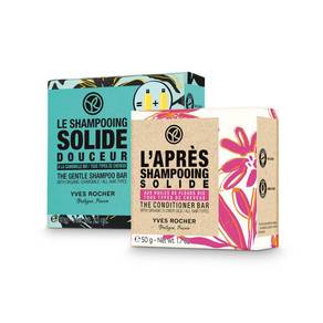 Festes Shampoo mild & sanft + Feste Haarspülung