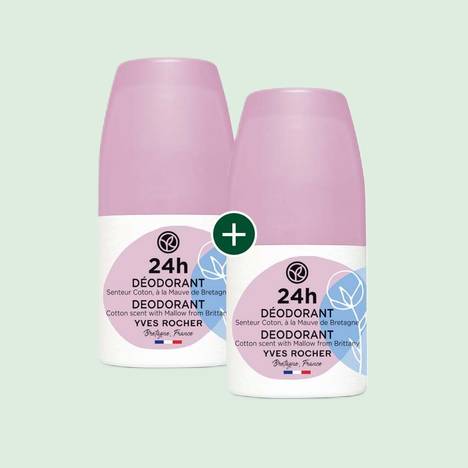 1+1 24h Deodorant Baumwollduft mit Malve aus der Bretagne