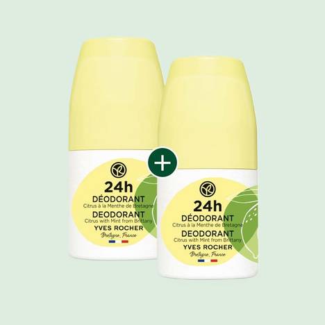 1+1 24h Deodorant Zitrusfrüchte mit Minze aus der Bretagne