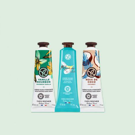 Trio Handcremes – Kokos, Vanille, Monoi